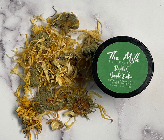 Double C Balm  | Vegan Nipple Cream for Pregnancy, Dry Skin, Expecting Mothers | Calendula Salve Chamomile for Mom to Be, Baby Shower, Gift