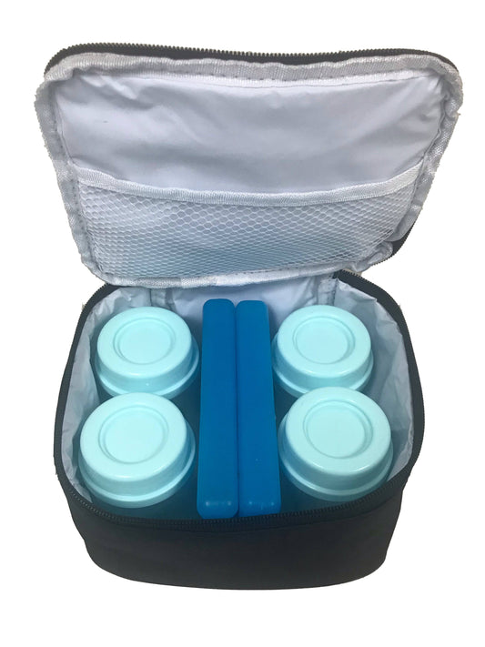 Packable Breast Milk Cooler and Storage Bottles